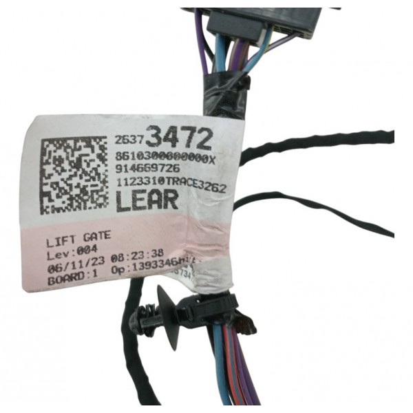 Chicote Tampa Traseira Gm Onix 1.0 Turbo Hatch 2020 2023