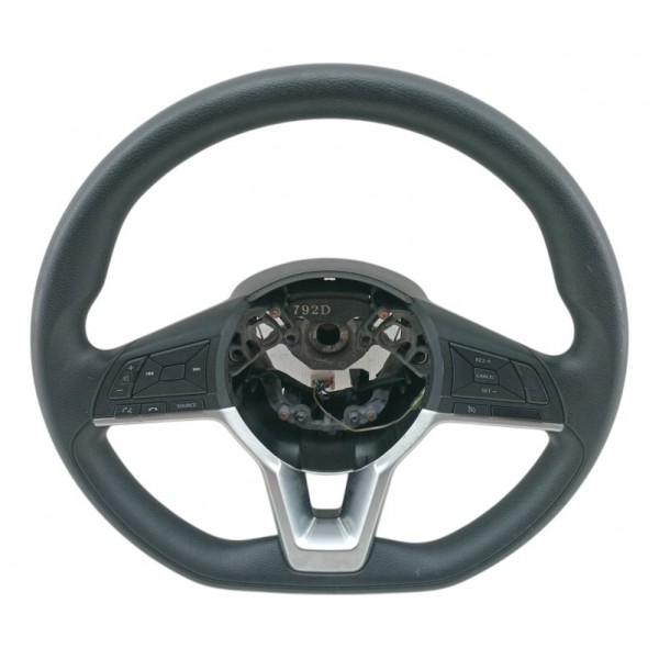 Volante Direção Com Comandos Nissan Kicks 2020 2022 Original Cinza Com Detalhes Em Prata