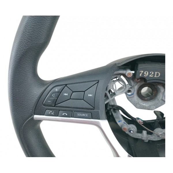 Volante Direção Com Comandos Nissan Kicks 2020 2022 Original Cinza Com Detalhes Em Prata