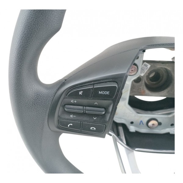 Volante Direção Com Comandos Hyundai Hb20 1.0 3cc 2023 2024 Cinza Com Preto