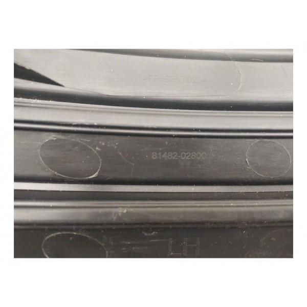 Moldura Farol Milha Le Corolla 2017 2019 Preto Esquerdo