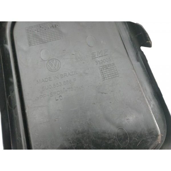 Grade Milha Farol Direito Vw Gol Saveiro Voyage 2019 2022 Preto Direito