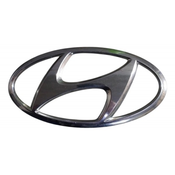 Emblema Grade Dianteiro Hyundai Hb20 Tgdi 2022 Prateado