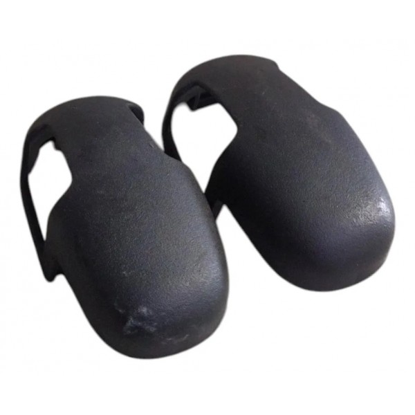 Par Molduras Cinto Dianteiro Fiat Toro 2.0 2022 Preto