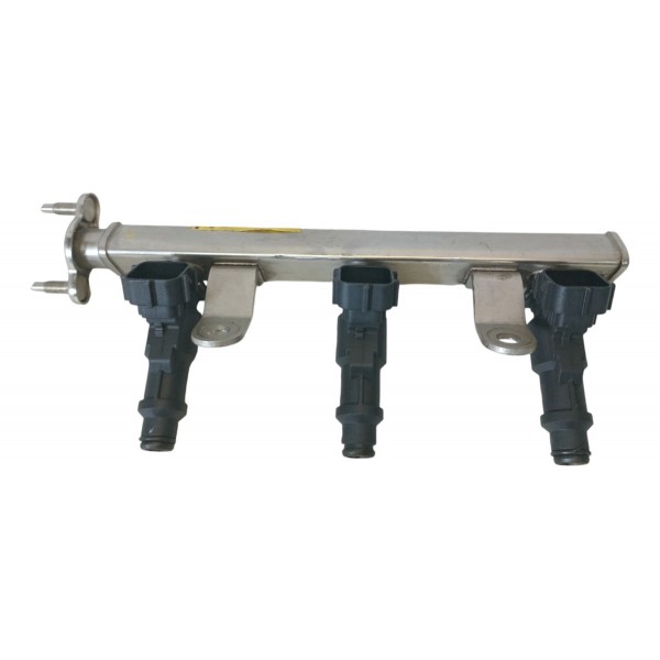 Flauta C Bicos Injetores Hyundai Hb20 1.0 3cc 2020 2024 Orig