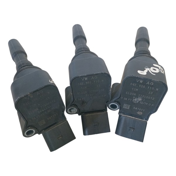 Kit Bobinas Ignicao Vw Polo Up Virtus 1.0 3cc Tsi 2019 2021