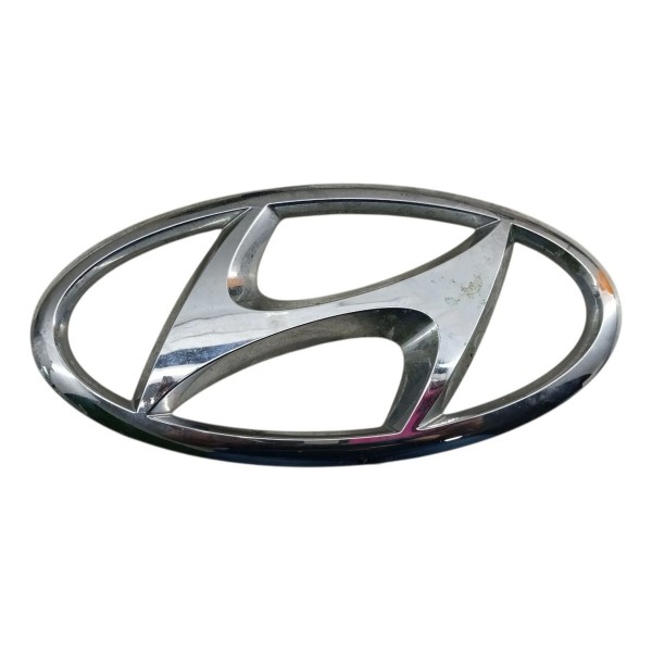 Emblema Tampa Traseira Hyundai Hb20 2012 2019 Prateado