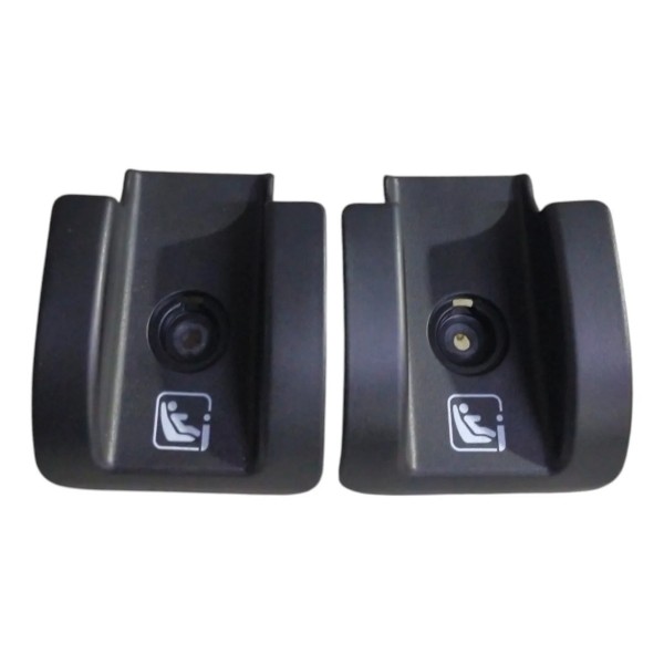 Par Moldura Isofix Banco Traseiro Gwm Haval H6 2024 2025 Preto