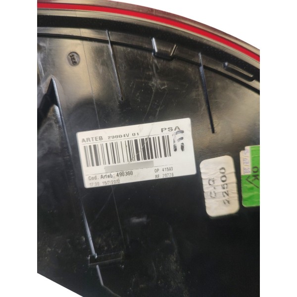 Lanterna Ld Citroen C3 2021 2025 Original Direito Vermelho Rubi