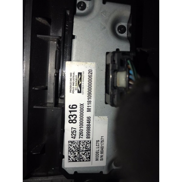 Moldura Completa Botão Comando Mult Mylink Gm Onix 2013 2019