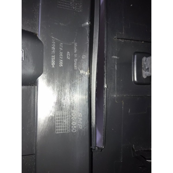 Acabamento Tampa Porta Malas Vw Polo Nivus 2019 Original Preto