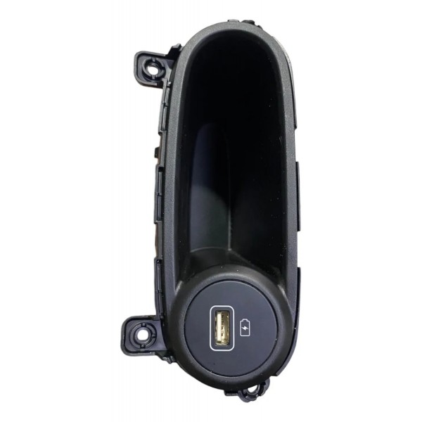Moldura Tomada Usb Console Central Creta Platinum 2022 Preto