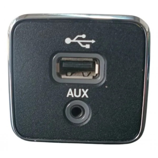 Entrada Usb Auxiliar Jeep Compass Toro Renegade 2017 A 2021 Preto