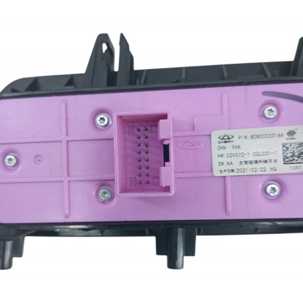 Botão Comando Vidro Com Moldura Tiggo 8 2020 2024 Original