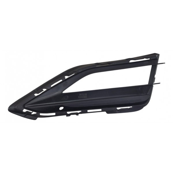 Grade Moldura Farol De Milha Le Jetta 2019 2022 Preto Esquerdo