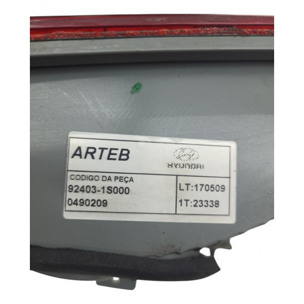 Lanterna Tampa Hyundai Hb20 Traseira Le 2012 2019 Esquerdo/motorista Vermelho