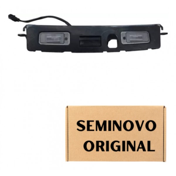 Moldura Luz De Placa Hyundai Creta Tras 2021 2023 Preto