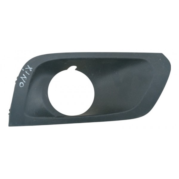 Moldura Grade Milha Direito Onix Prisma 2017 A 2020 Preta Direito