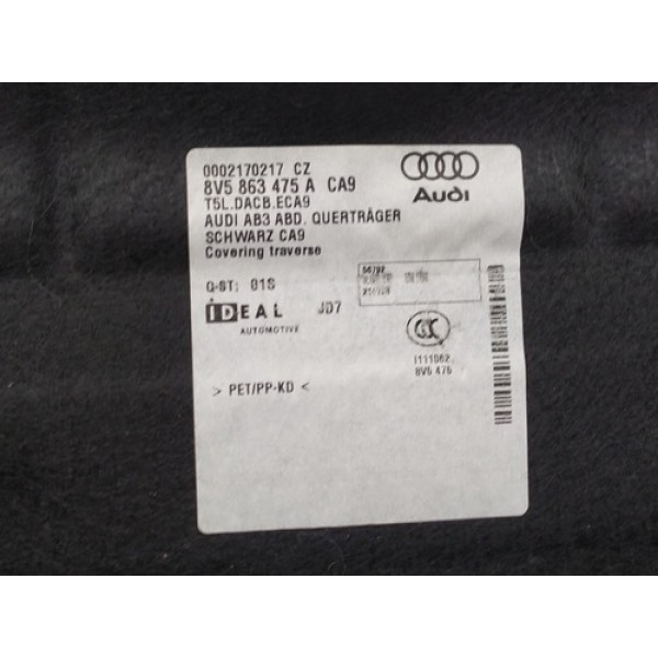 Forro Acabamento Porta Malas Audi A3 2014 2020 Original