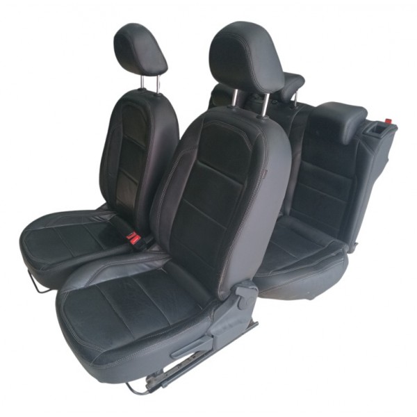 Kit Jogo De Bancos Em Couro Vw Polo 2013 2022 Originais