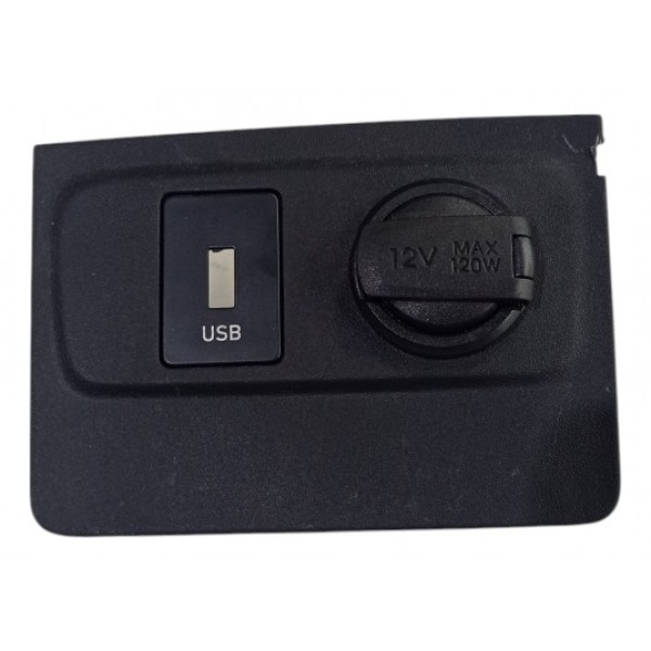 Moldura Tomada 12v Usb Hyundai Hb20 2020 2024  Preto