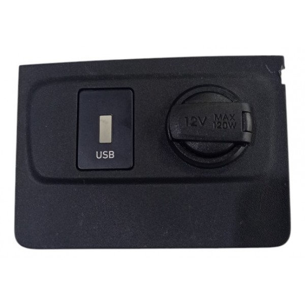 Moldura Tomada 12v Usb Hyundai Hb20 2020 2024  Preto
