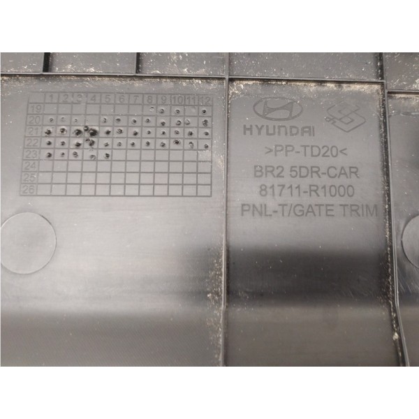 Moldura Tampão Bagagito Porta Malas Hyundai Hb20 2020 2024