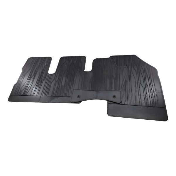 Jogo De Tapetes Borracha Fiat Toro 2023 Detalhe  Azul-turquesa