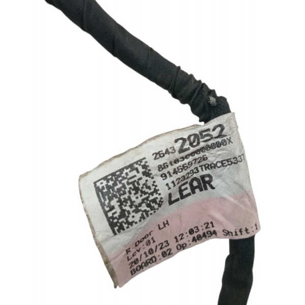 Chicote Porta Traseiro Ld Gm Onix 1.0 Plus 2019 2022 Origina