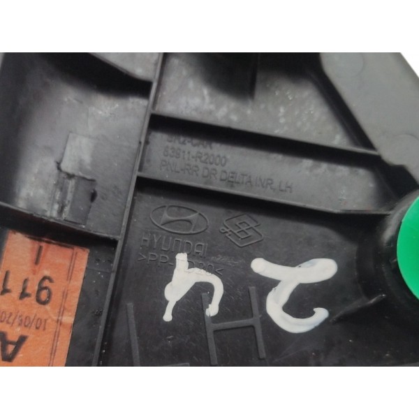 Moldura Interno Porta Traseira Le Hyundai Hb20 2020 2024